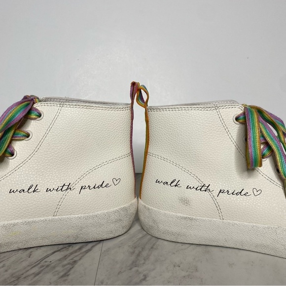 Dolce Vita Brycen Trevor Project High Top Sneaker 6 1/2 - Picture 8 of 15